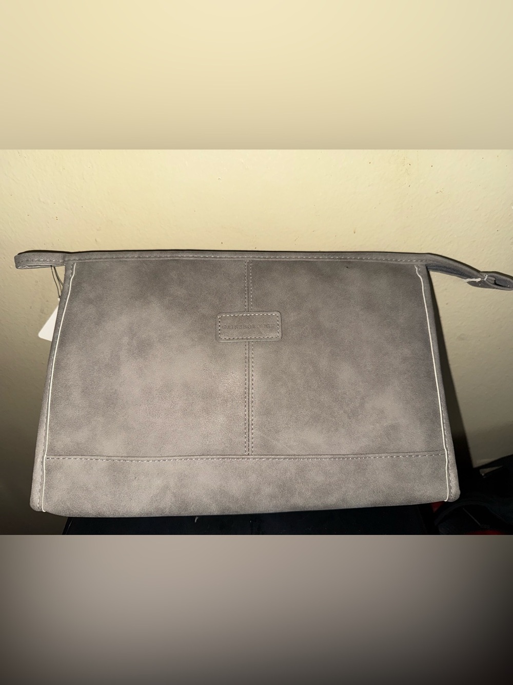 Men's Gray Travel Toiletry Kit - Minimalist Dopp Bag